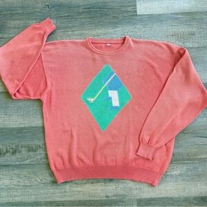 Vintage Pringle Nick Faldo Crewneck Sweater with Golf Design (size XXL)